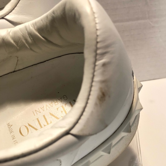 Valentino Garavani Green & White Low Top Sneakers Mens 39.5 - Picture 9 of 12